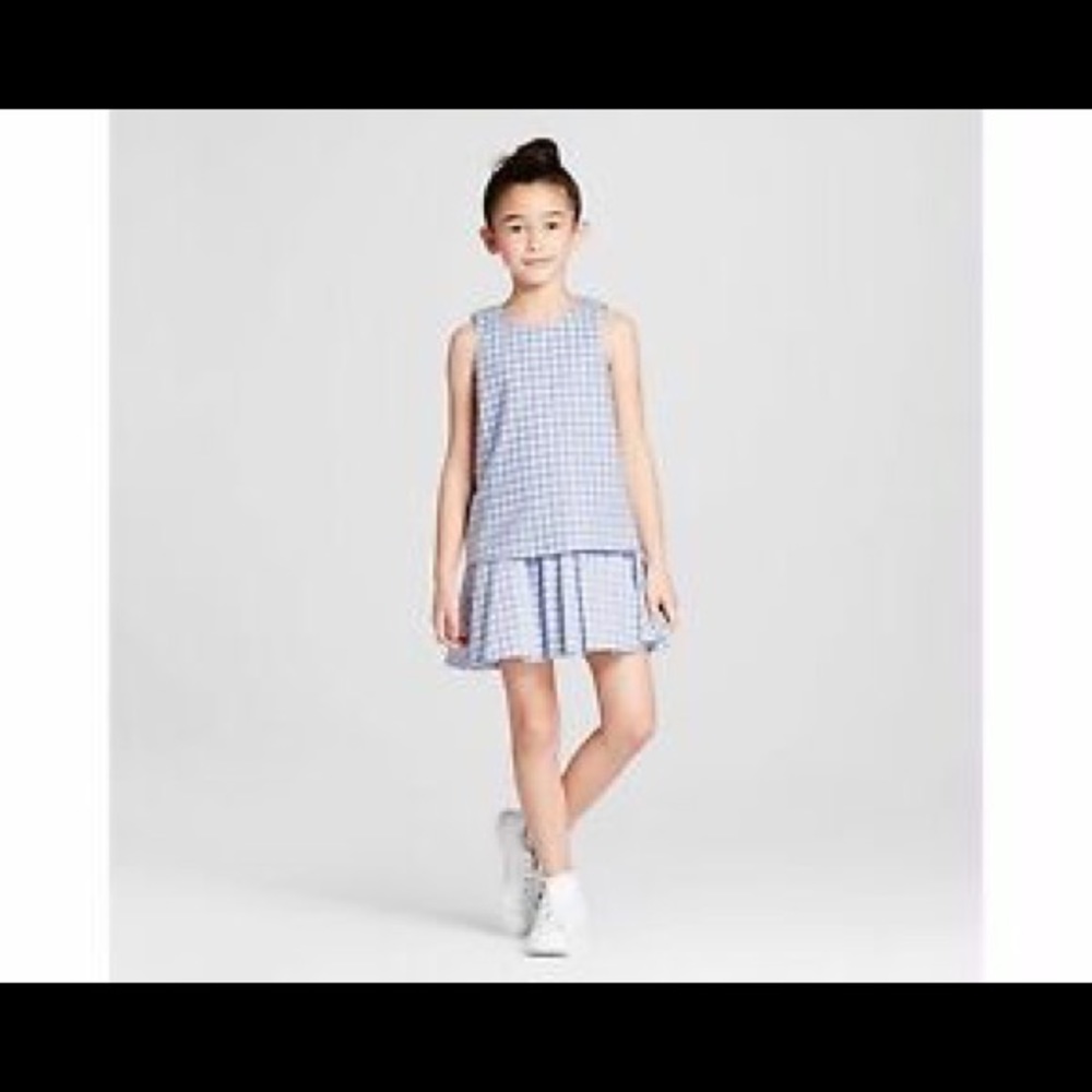 Victoria Beckham Gingham Print Layer Dress